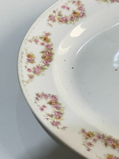 Quite vintage (1930s) Meito, Nagoya Seito Sho MEI626 Bridal Roses turkey platter