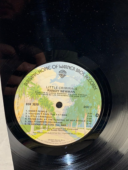 RANDY NEWMAN - Little Criminals - 1977 VINYL LP Album Warner Bros. BSK 3079