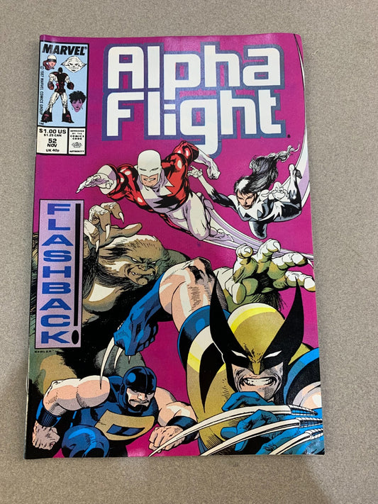 Alpha Flight (1987) Vol 1 #52 Marvel Comics