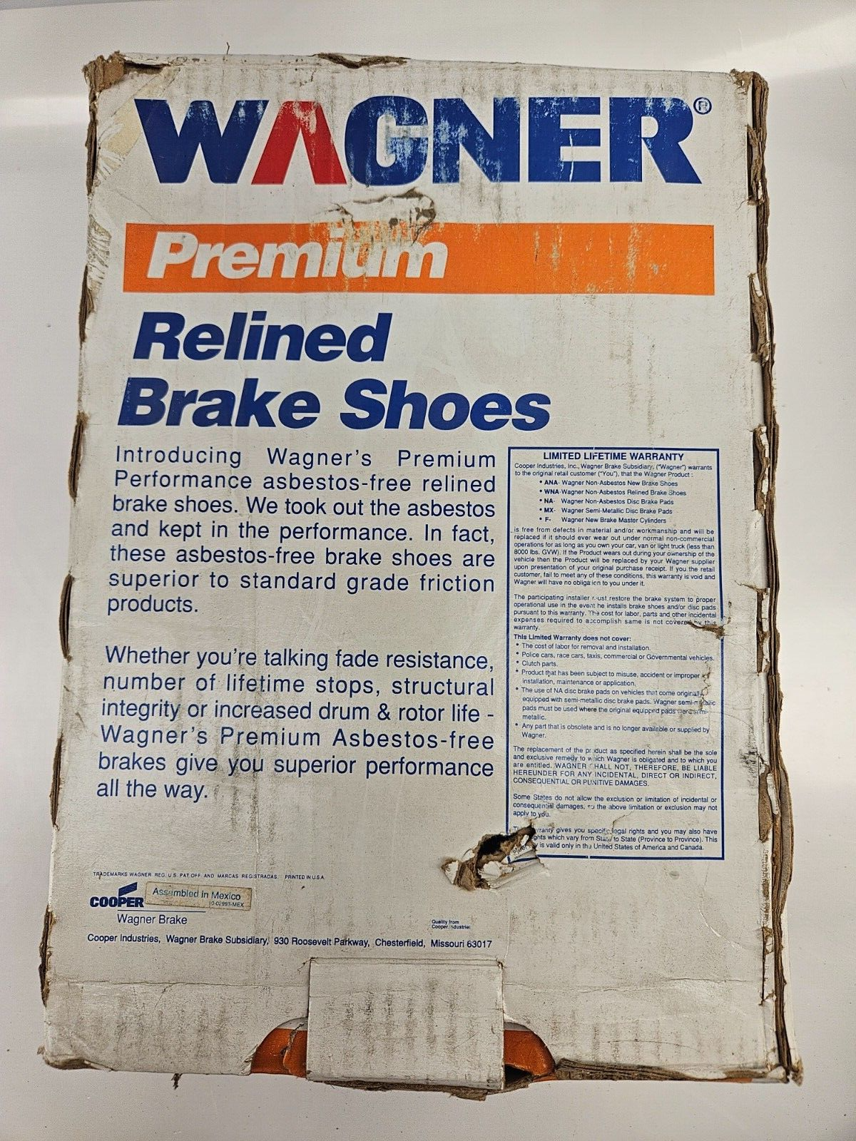 Wagner Premium Relined Brake Shoes 357NR