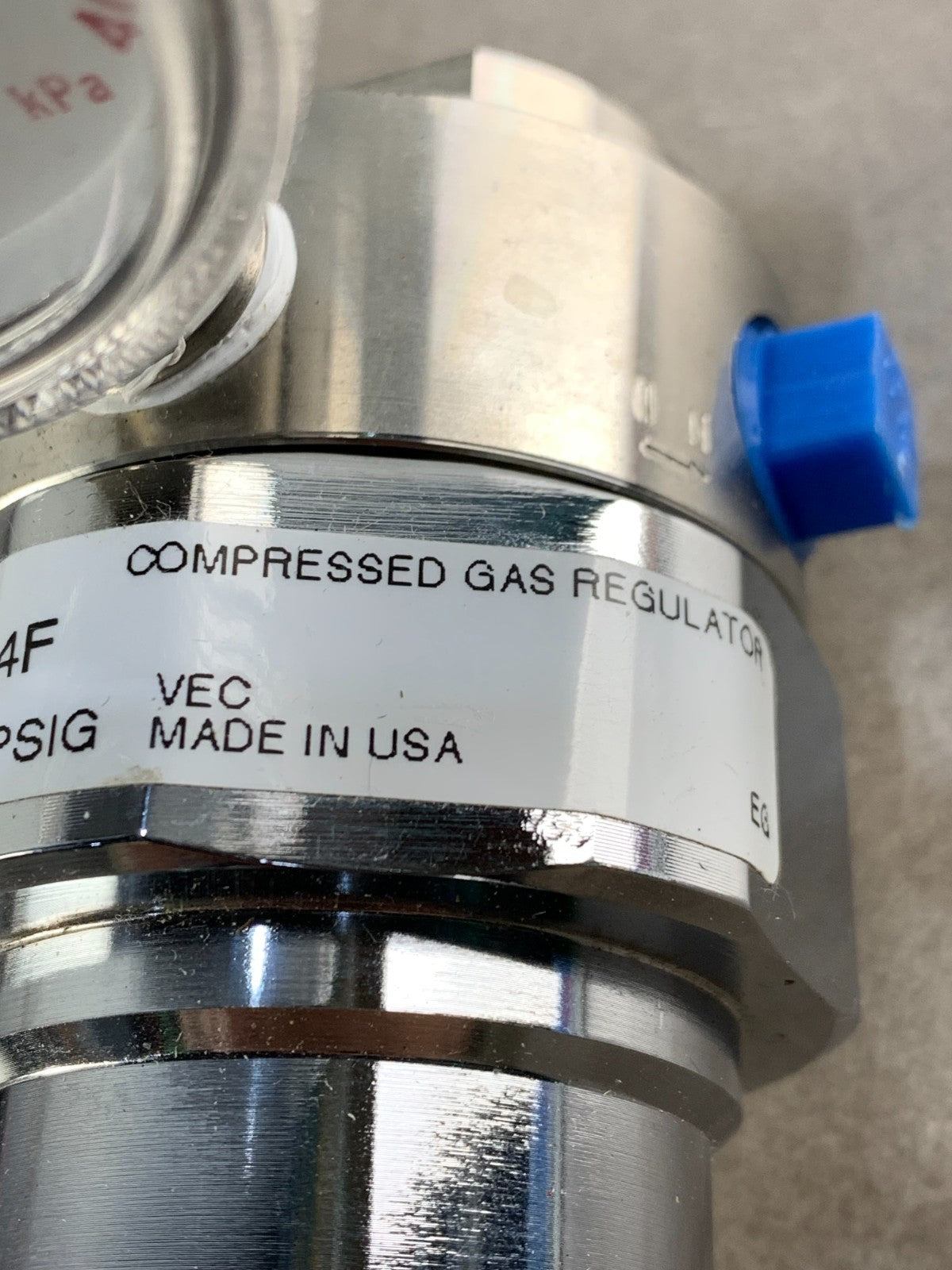 Victor SGL500‑40‑4F‑4F Regulator 0‑40PSIG 1/4" NPT SS 3000 PSI Inlet Clean Room
