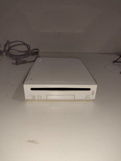 Nintendo Wii Console Unit RVL-001 - With 2 Remote Controllers - White - Cords
