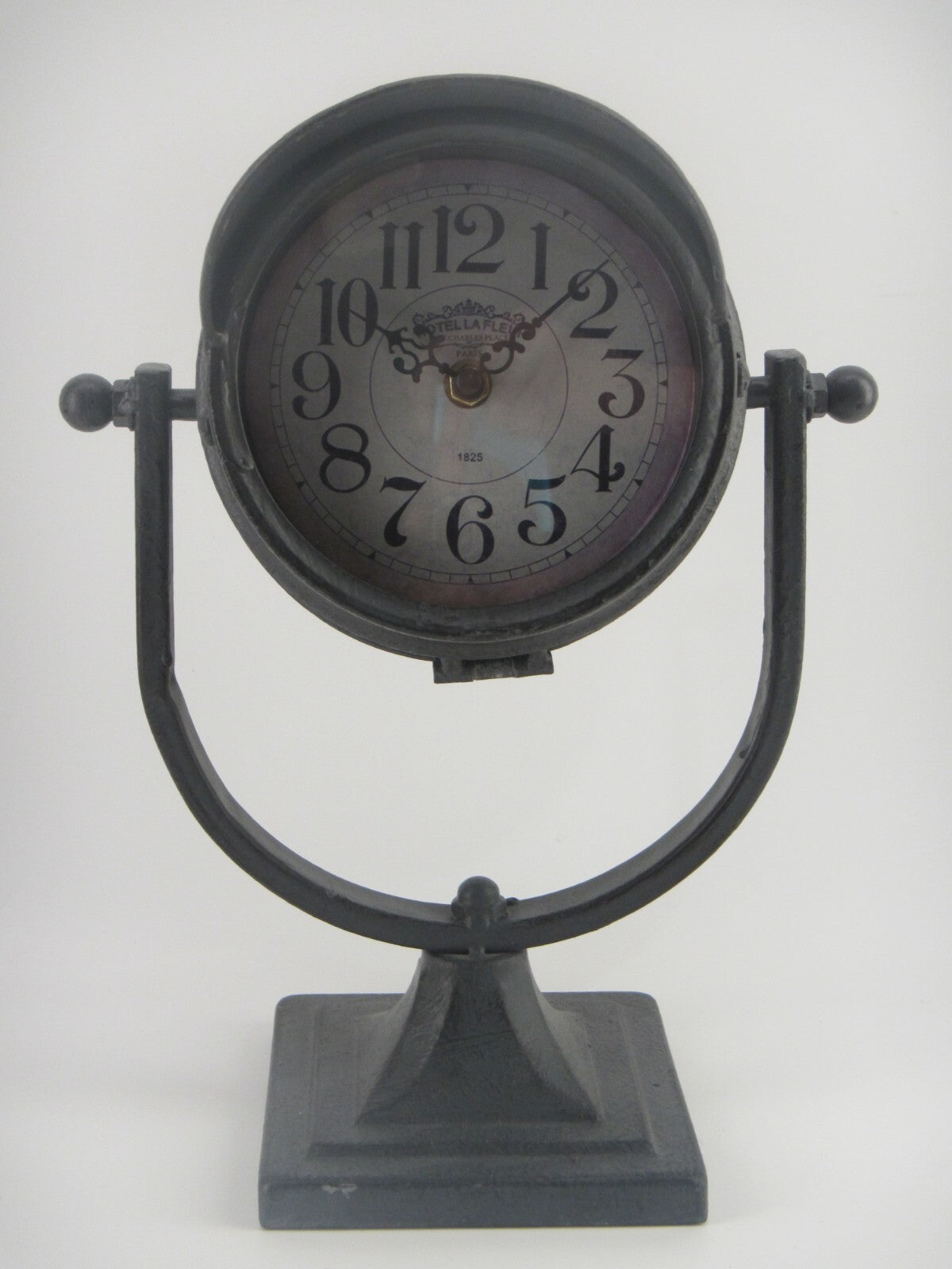 Industrial Spotlight Table Clock