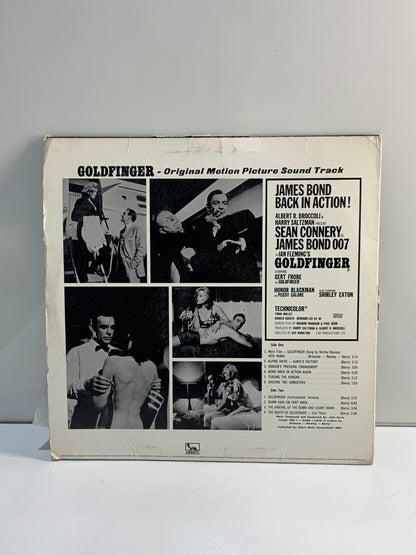 Goldfinger Score Stereo L P Record United Artists UAS 5117 Black Label Album 12"
