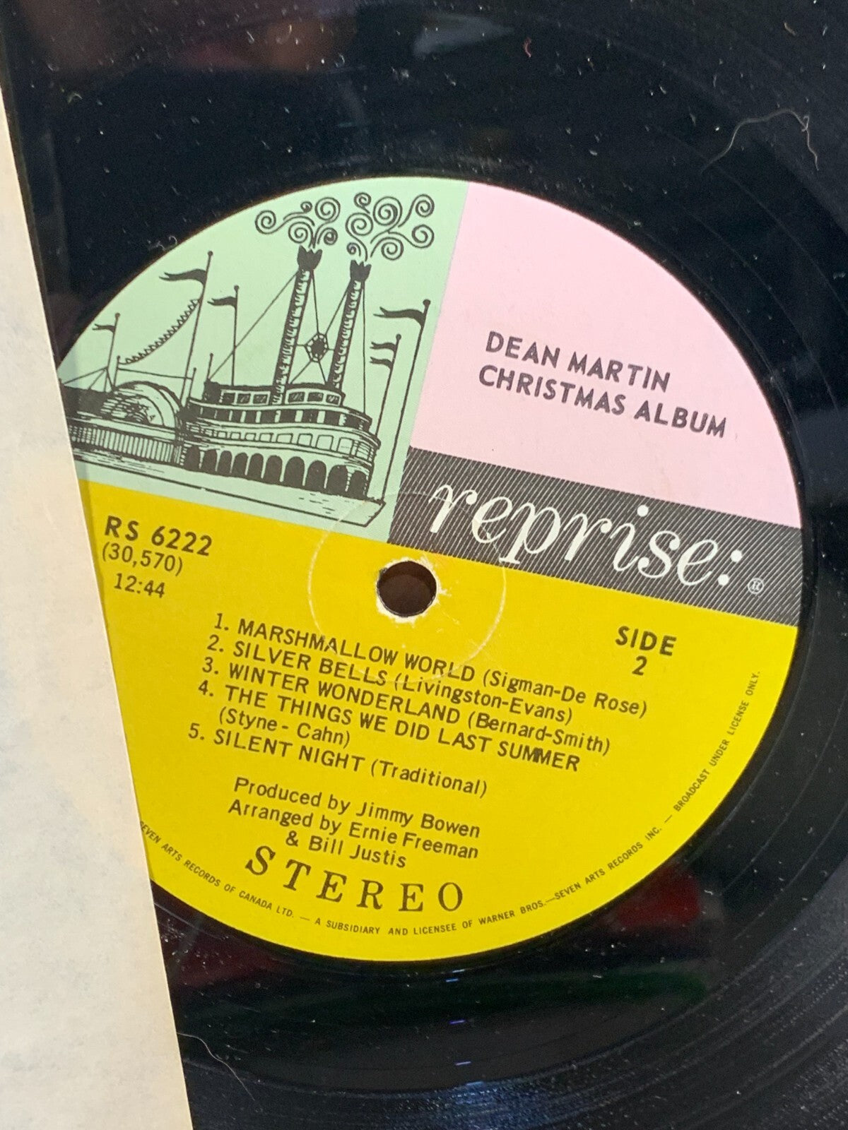 Dean Martin – Christmas Album LP Reprise Stereo VG+ Holiday Crooner Classic