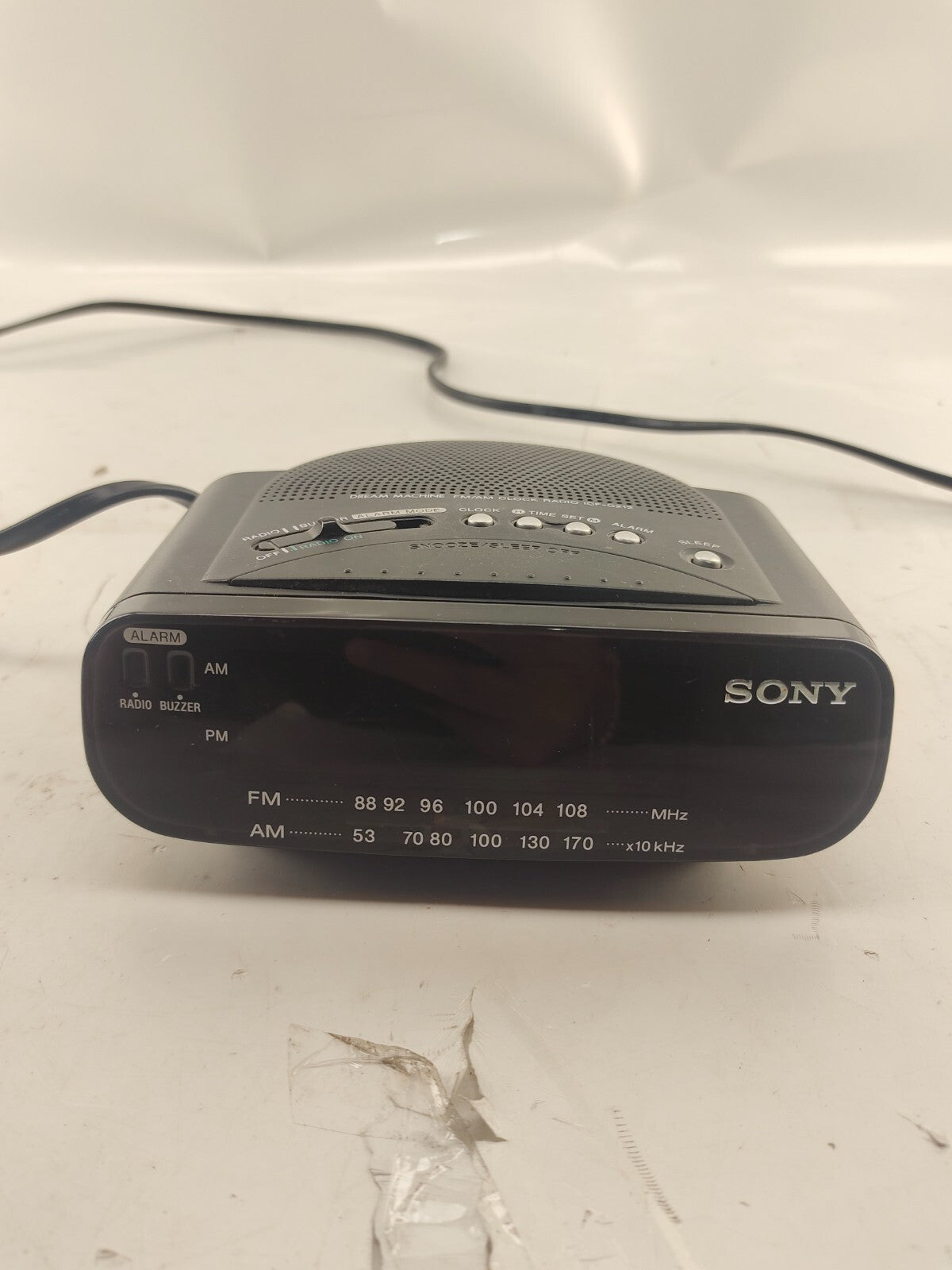 SONY Dream Machine Clock Radio ICF-C212 Black LED Clock
