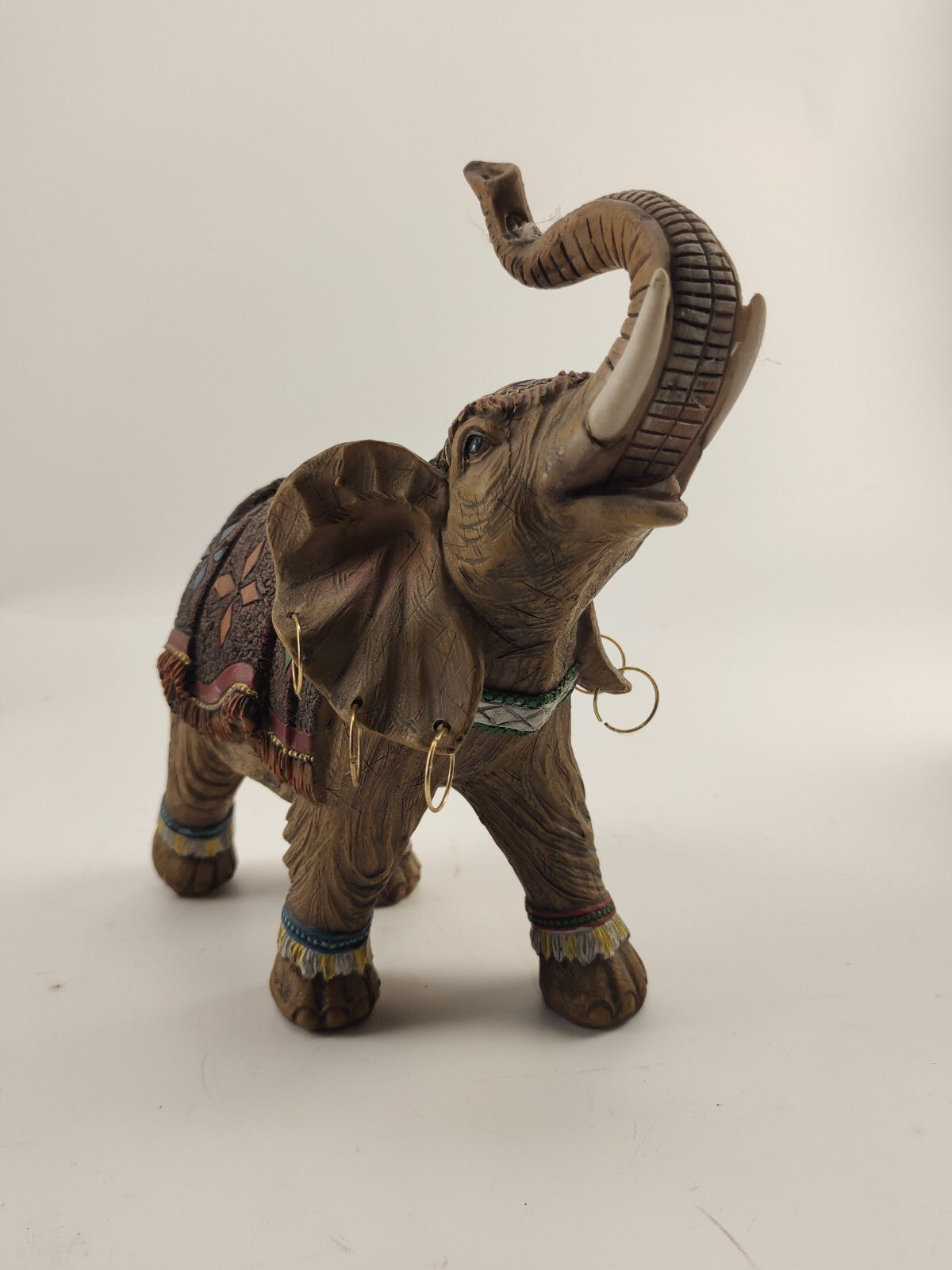 Brown Elephant Figurine - Porcelain