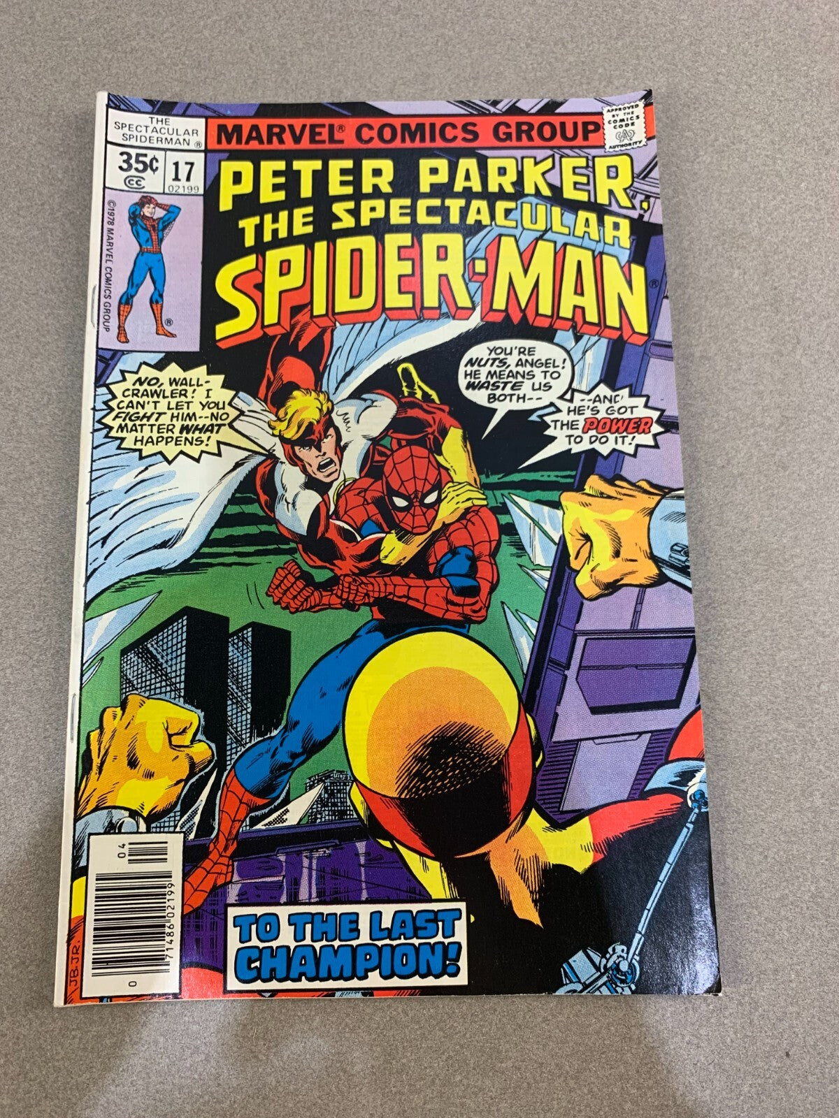 1978 Marvel Comics Peter Parker Spectacular Spider-Man #17 Apr Last Champion 8.0
