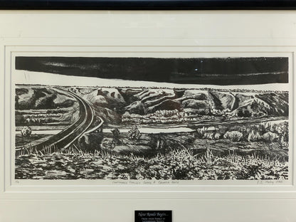 'CONTOURED COULEES UNDER A CHINOOK ARCH' Print Art By E.J. Moloy 2003, 1/13