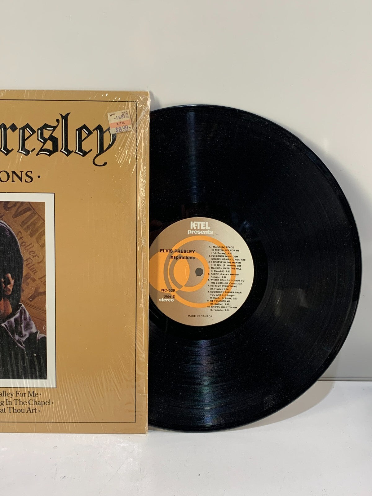 Elvis Presley Inspirations Gospel LP 1981 K-Tel NC 539