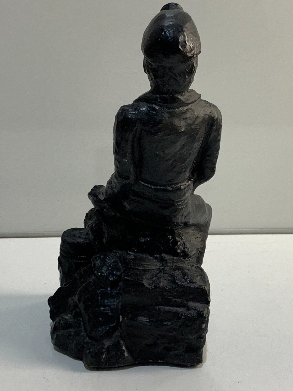 Coal miner figurine CRAFTED In WESTERN CANADA WITH CANADIAN COAL