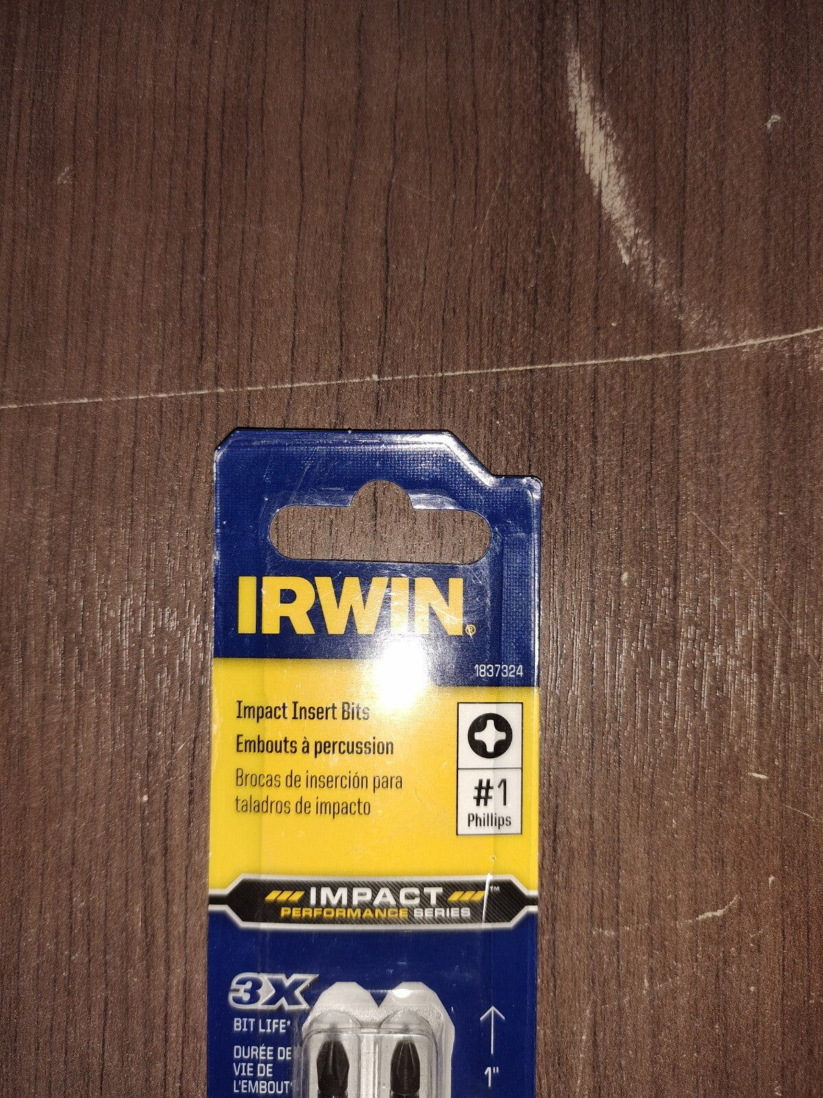 Irwin 1837324 #1 Phillips 1" Impact Insert Bits - Set of 6 - 5