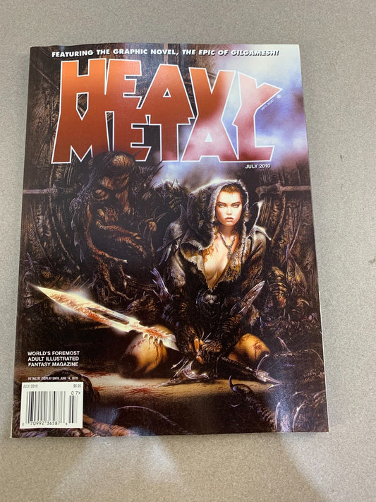 Vintage Heavy Metal Magazine July 2010 VF Louis Royo Cover Art