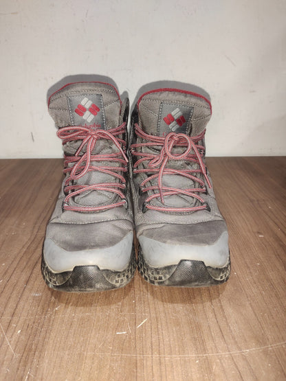 Columbia Fairbanks Omni-Heat BM2806-033 Gray Waterproof Outdoor Boot Men - USA 8