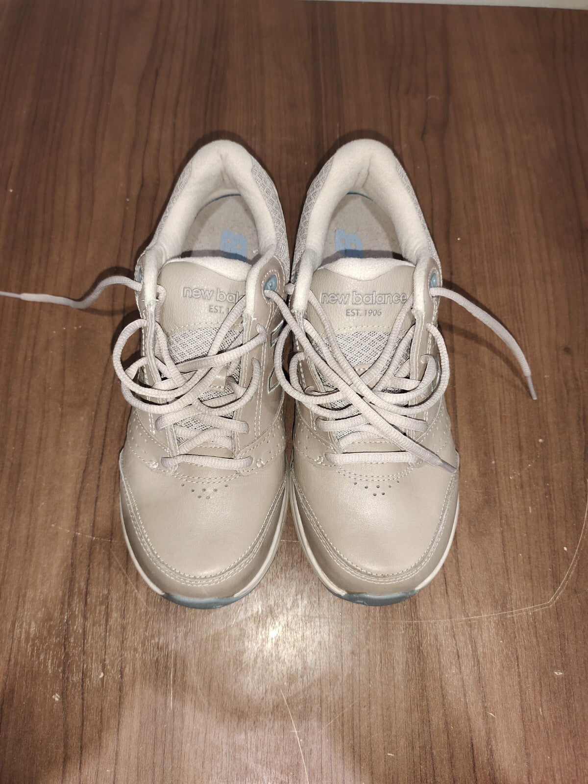 New Balance Womens 928 White Beige Walking Sneakers Shoes - Size US - 8