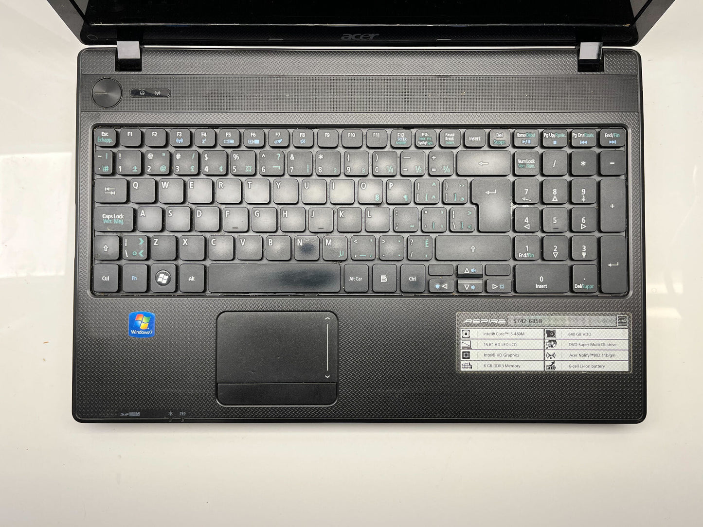 Acer Aspire 5472-6858 i5 480M FOR PARTS