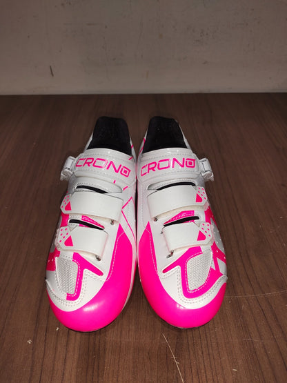 Crono Nylon Cycling Shoes - Neon Pink - Size - 41 (EUR)