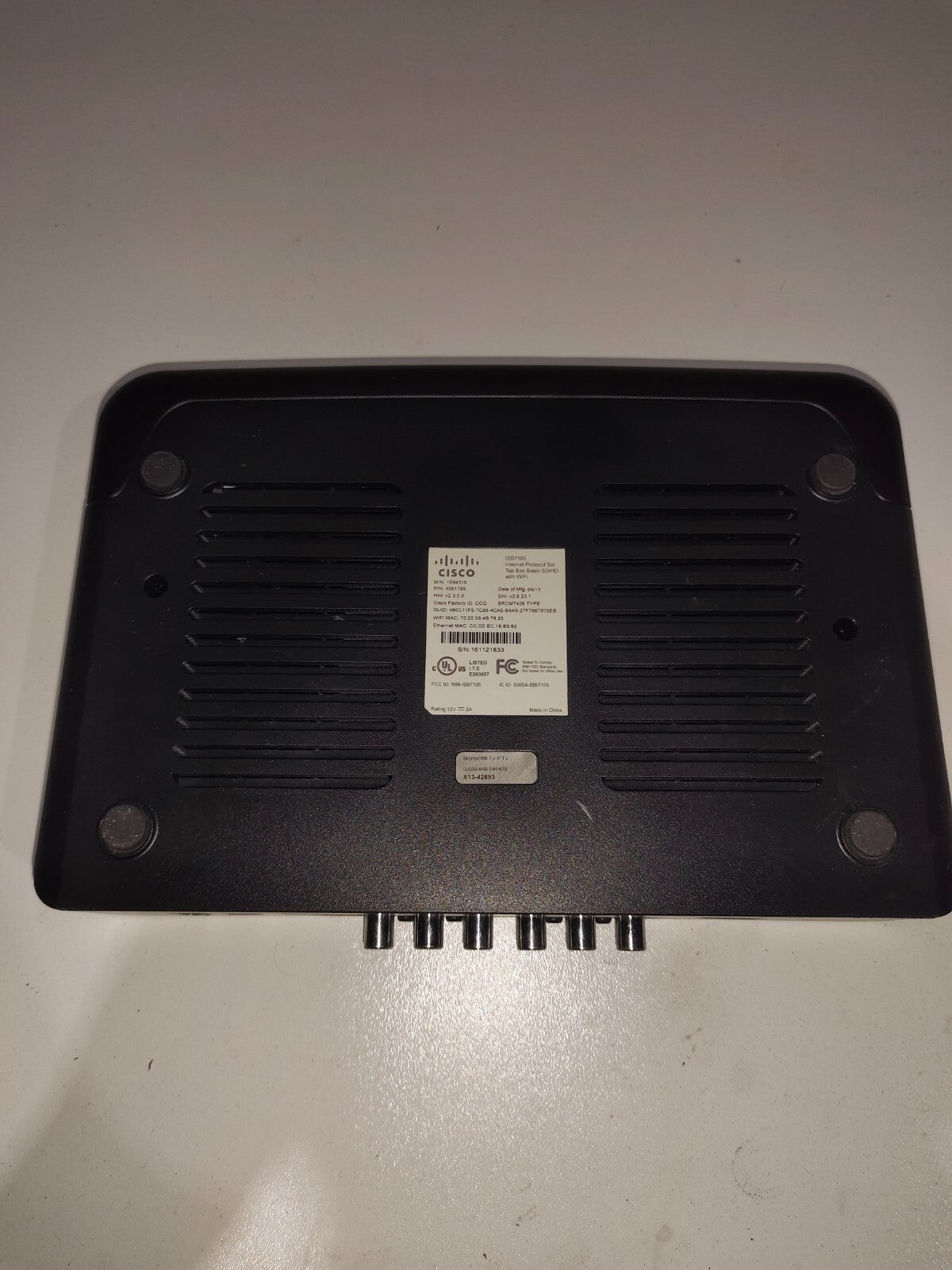 c ISB7105 AT&T U-Verse Wireless WIFI TV Receiver