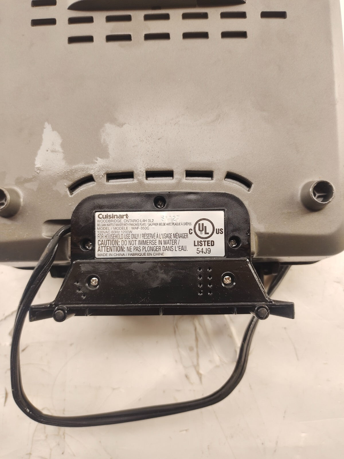 Cuisinart WAF-350C 4-Slice Belgian Waffle Maker
