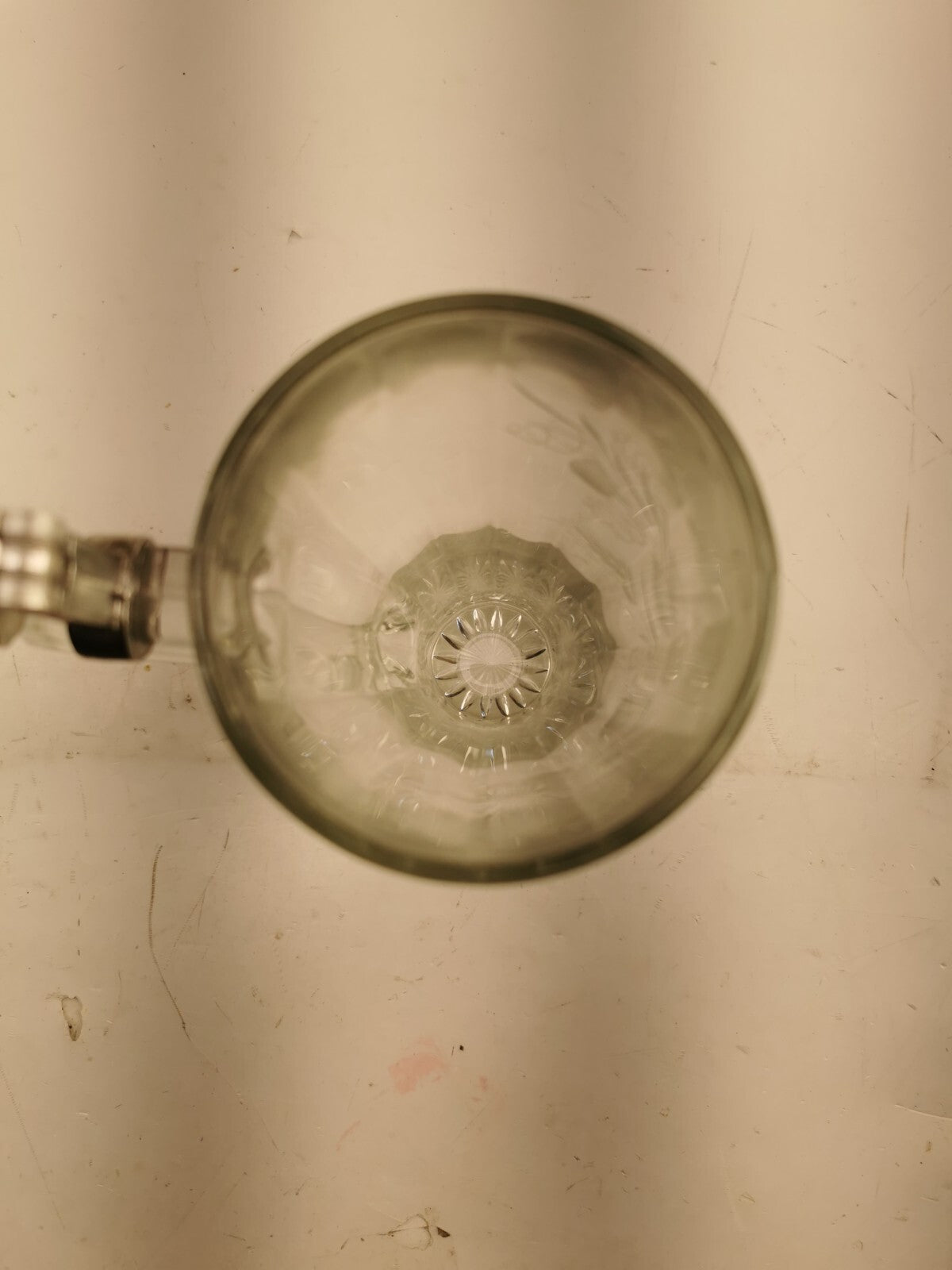 Cut Glass Beer Stein with Lid made in Germany