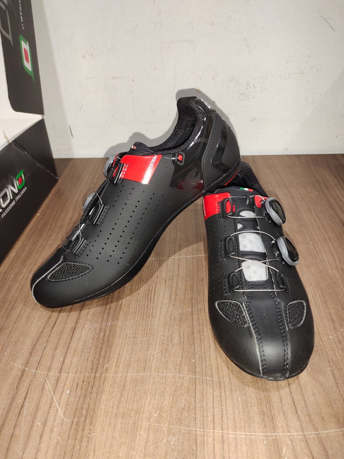 Crono CR-2-17 Nylon Cycling Shoes - Nero Black - Size - 41 (EUR)