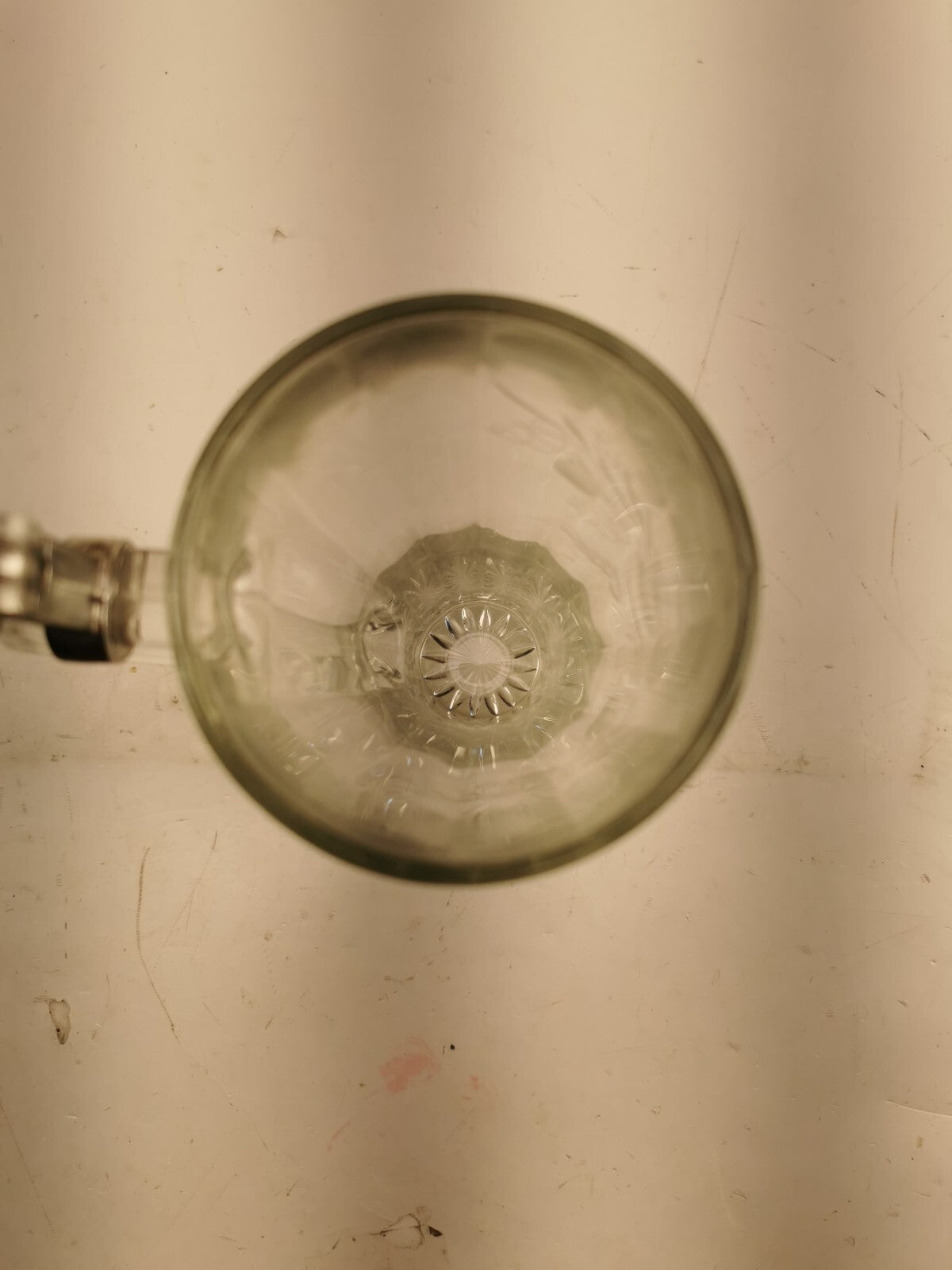 Cut Glass Beer Stein with Lid made in Germany