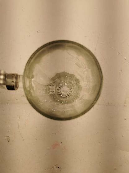 Cut Glass Beer Stein with Lid made in Germany