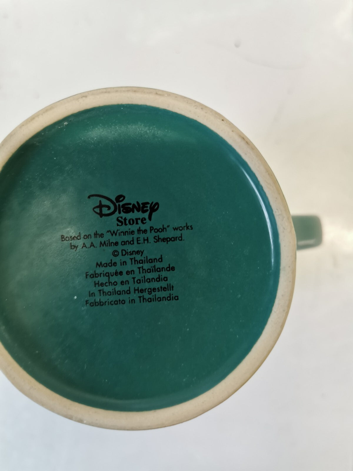 Disney Store Tigger "Winnie the Pooh" 3D Coffee Mug Cup Green 5.5" Pre-Owned