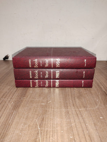 Encyclopedia Britannica Book Year - Set of 3 (1984-1985-1986)