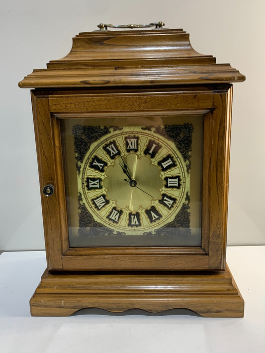Westminster Oak Wood Westminster Chime Mantel/Bracket Clock
