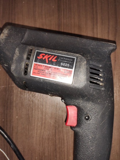 Skil 6225T2 3/8" 1/3 HP Variable Speed Reversing Corded Drill