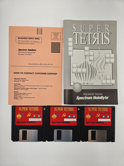 Vintage Super Tetris PC Game Big Box 1991 Spectrum Holobyte