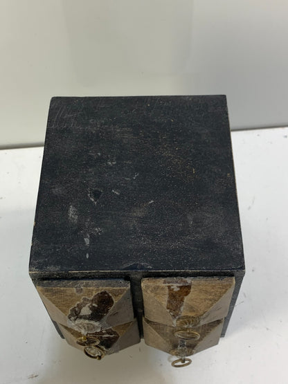 Wooden 4 Drawer Apothecary Decor Rustic Box