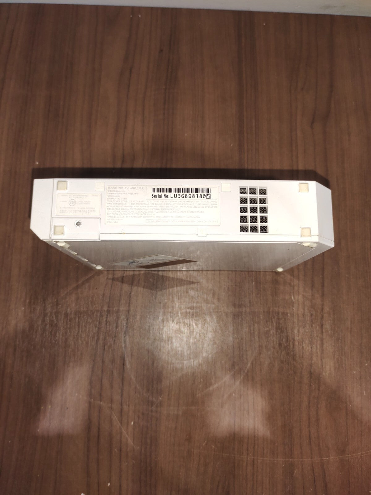 Nintendo Wii Console Wii White RVL-001 With Power Cables and Attachments - 1