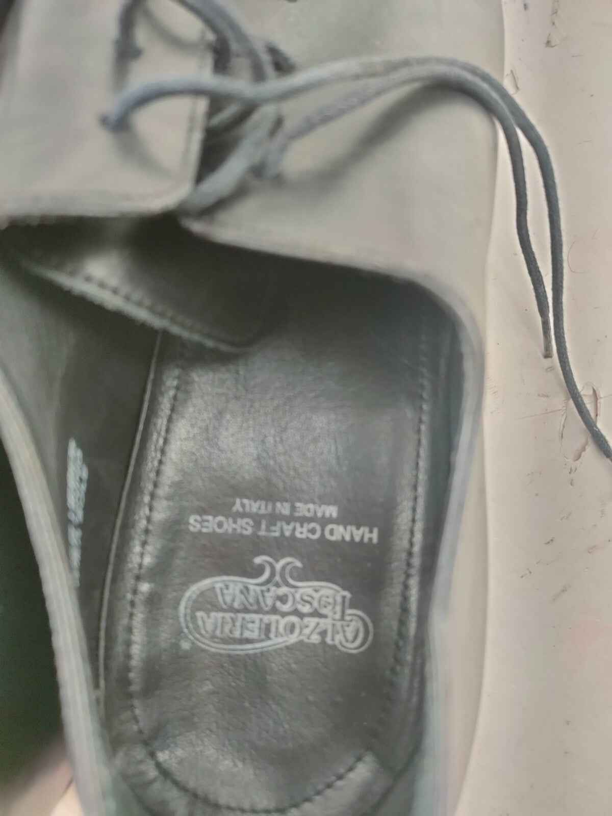 Calzoleria Toscana Made in Italy Men's Black Leather Dress Shoe