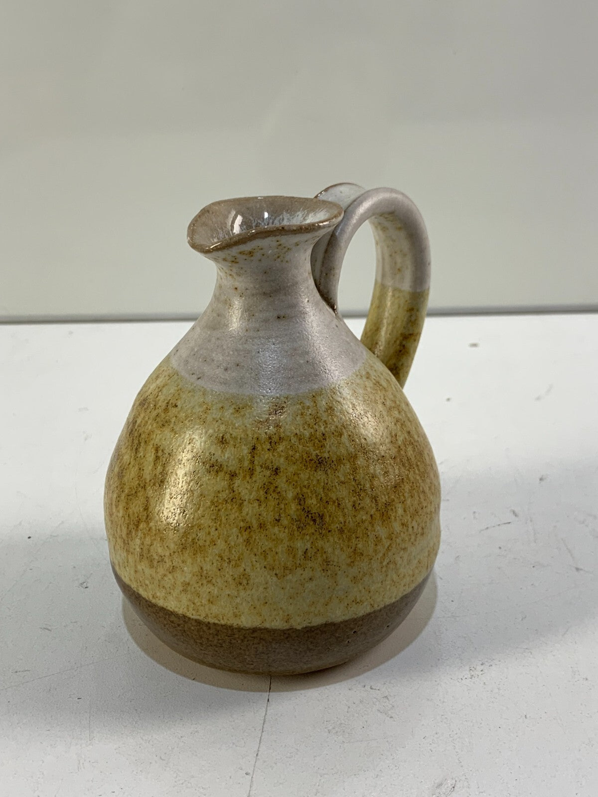 Woodfired Pottery Pitcher with Melted Glass
