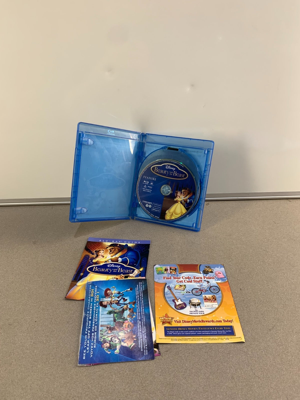 Disney Beauty and the Beast Blu-ray DVD 3-Disc Set Diamond Edition