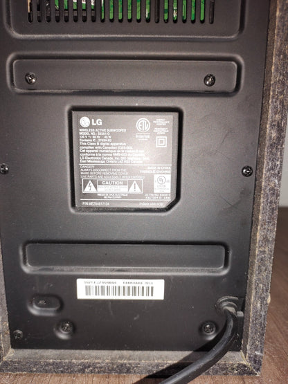LG Wireless Active Subwoofer - For LG Home Theater Soundbar - Model - S33A1-D
