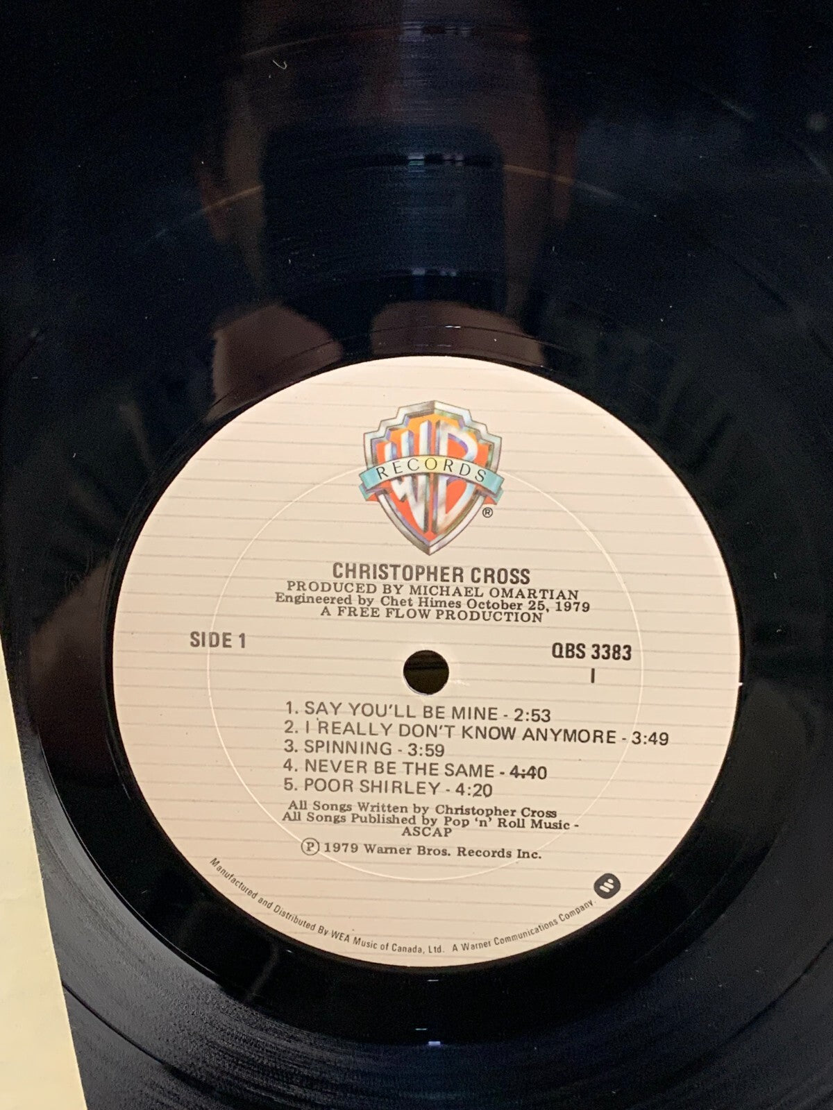 Christopher Cross (LP) Same (1979) Warner Bros.