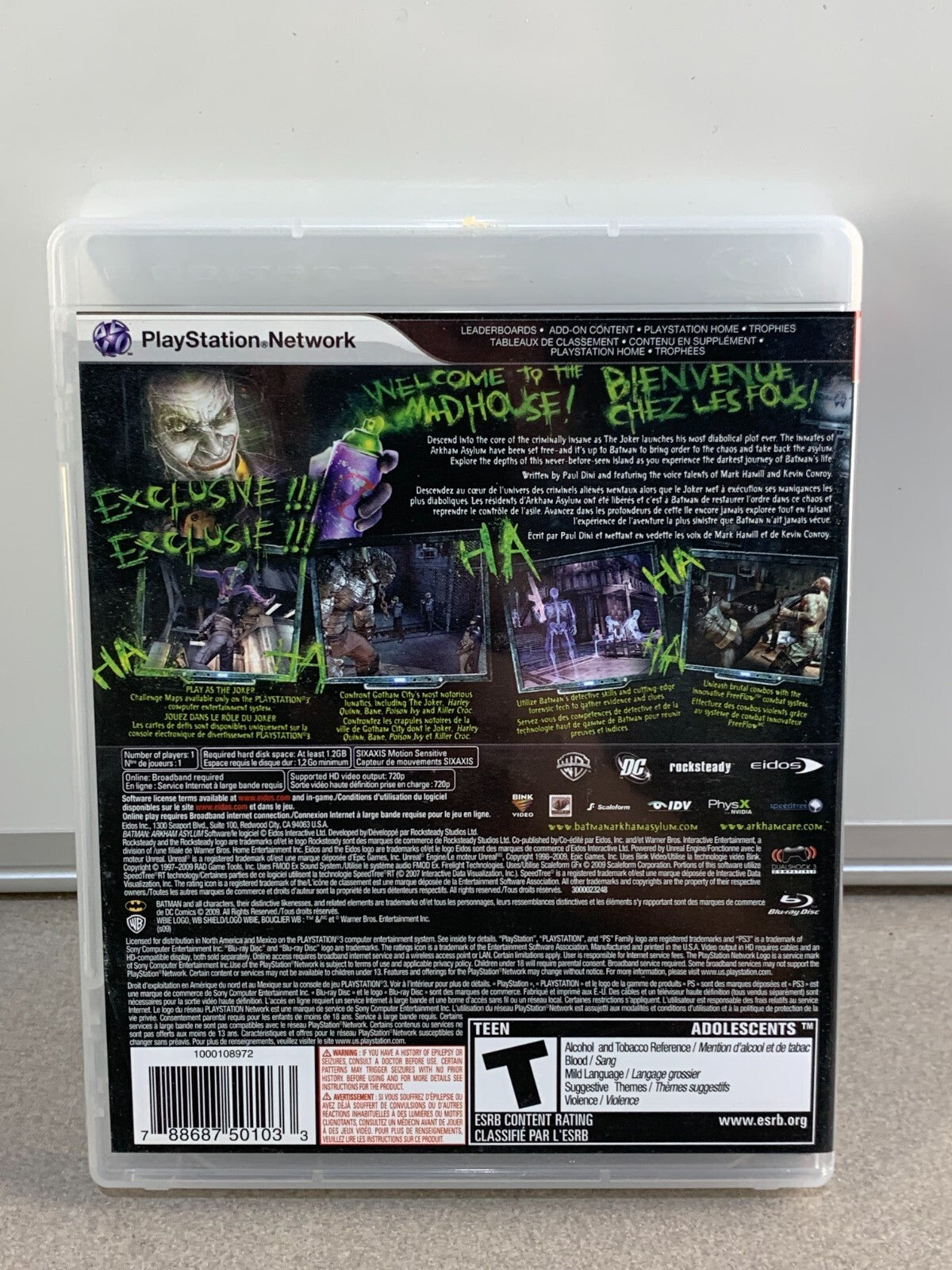 Batman Arkham Asylum (PlayStation 3 PS3) - CIB