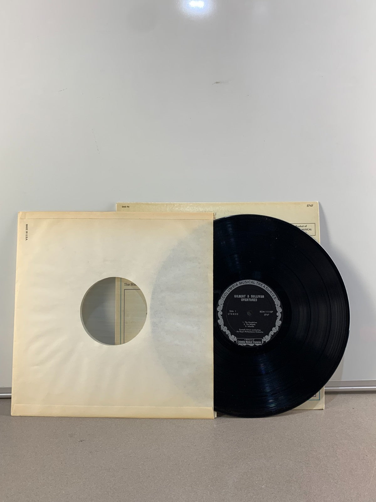Gilbert & Sullivan Overtures LP 33 RPM Columbia 5747 RPO Alwyn