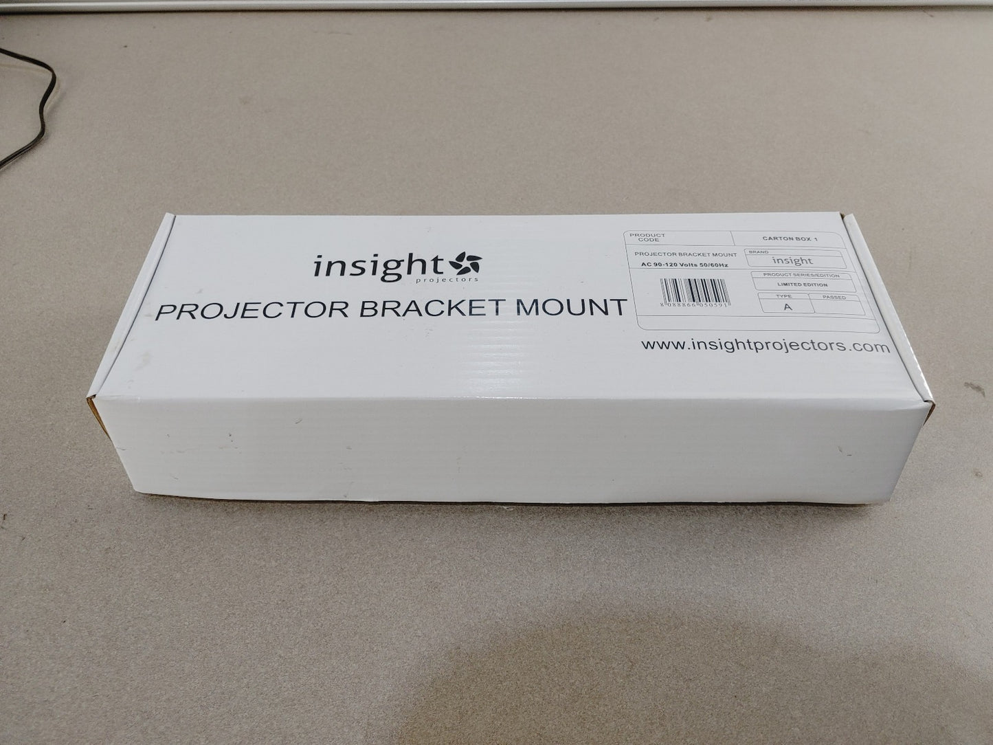 EXCELLENT CONDITION insight projectors Projector Bracket Mounting Kit Black