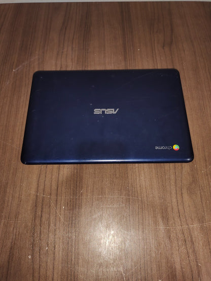 Asus C201P ChromeBook Laptop Gradient Blue Chrome OS - Needs Battery Replacement