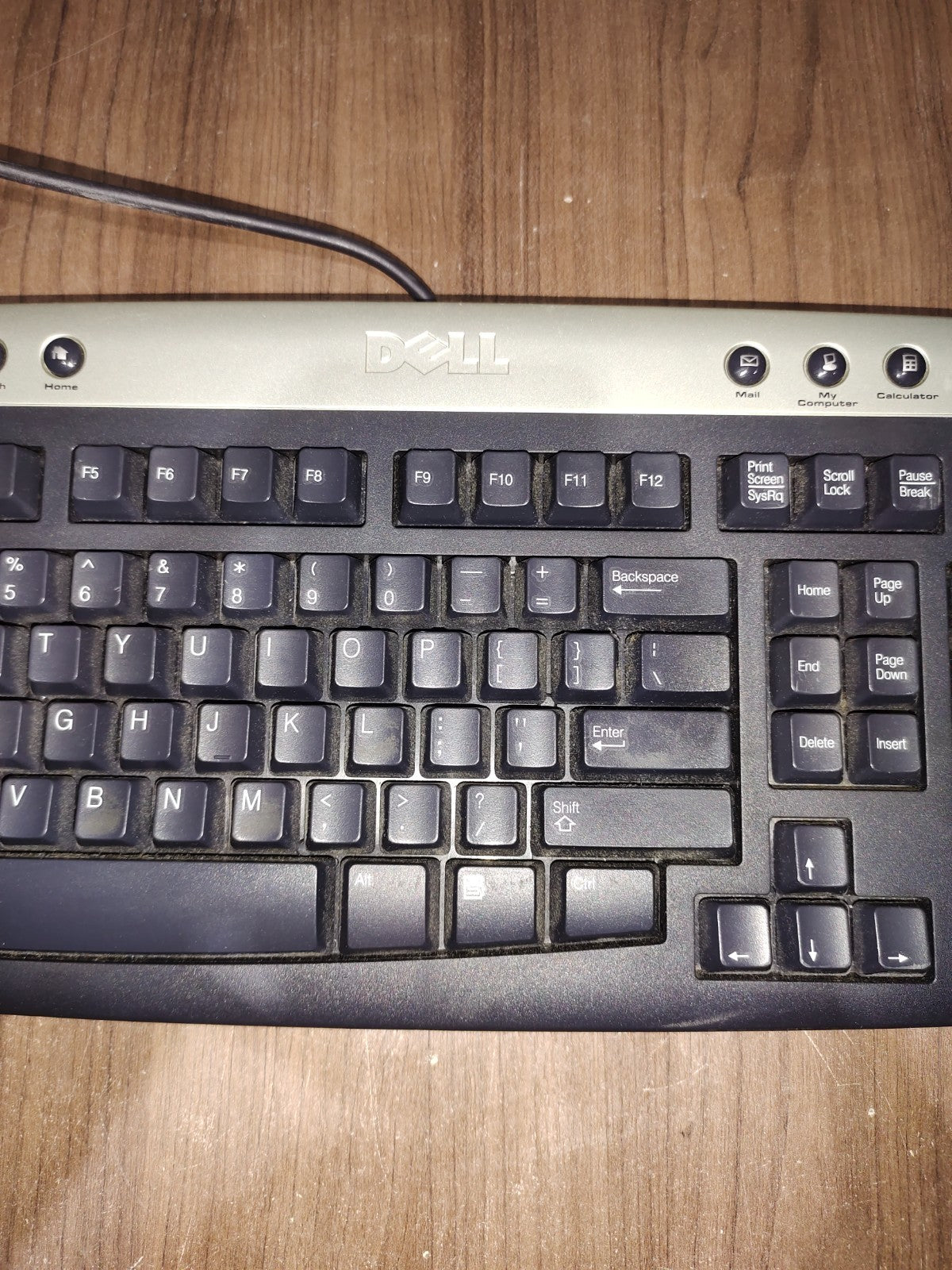 Vintage DELL Multimedia Windows Desktop PS/2 wired Keyboard - Model - RT7D30