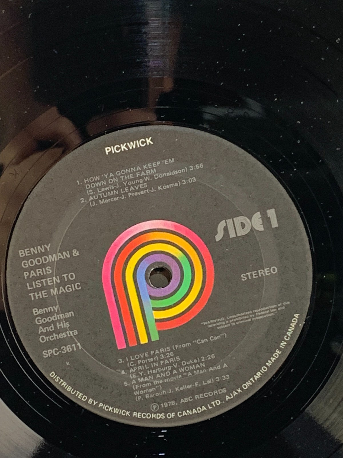 Benny Goodman LP - Paris Listen To The Magic, Shrink Wrapped.