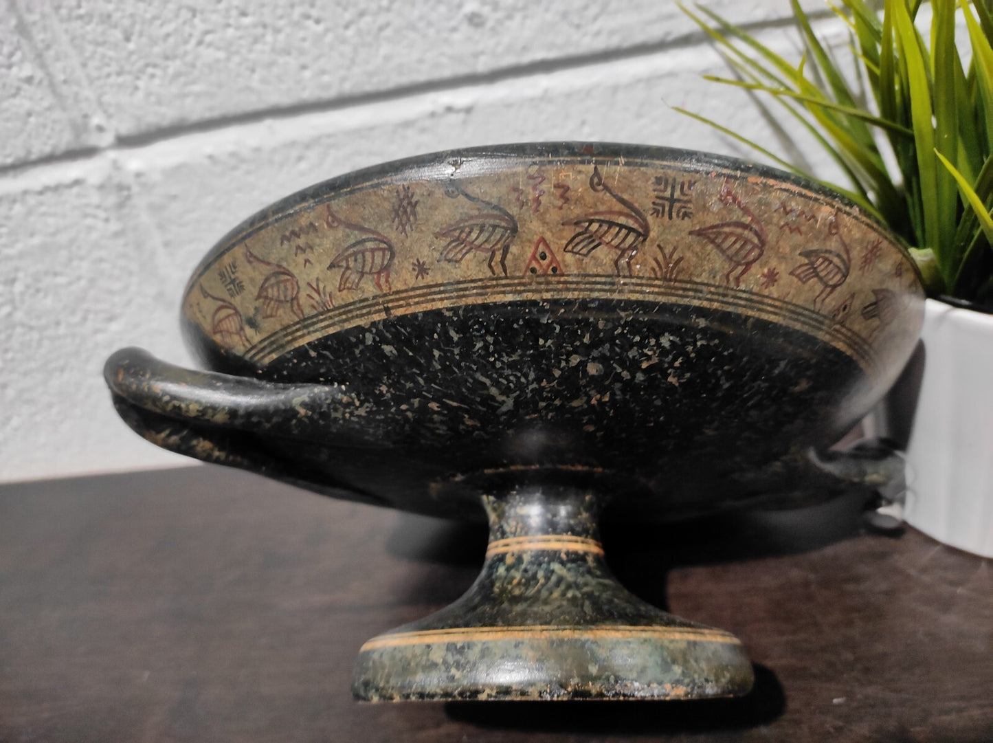 Greek Pottery Hand made replica Kylix 800BC