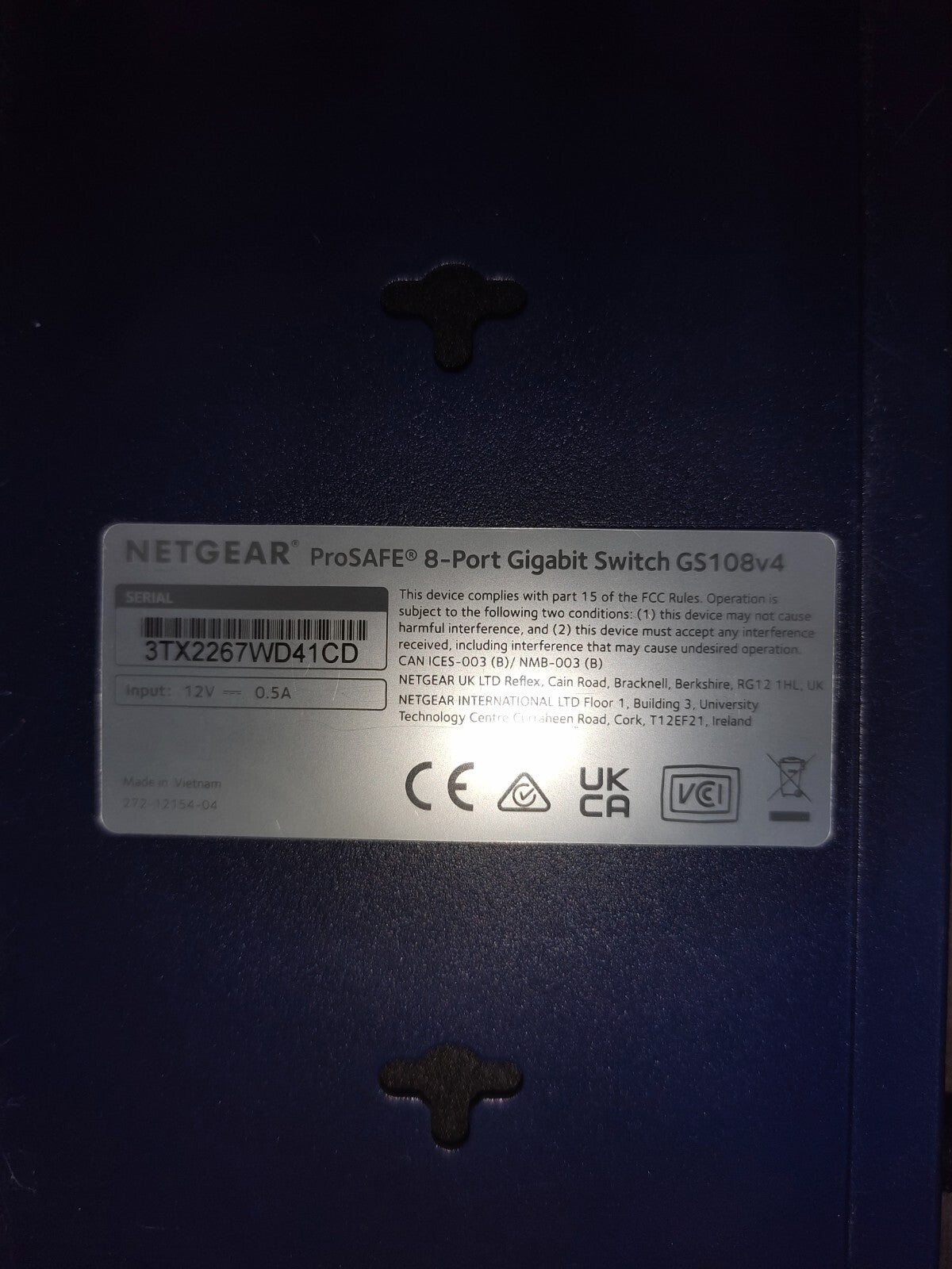 Netgear ProSafe 8-Port GbE Switch With Power Supply - GS108