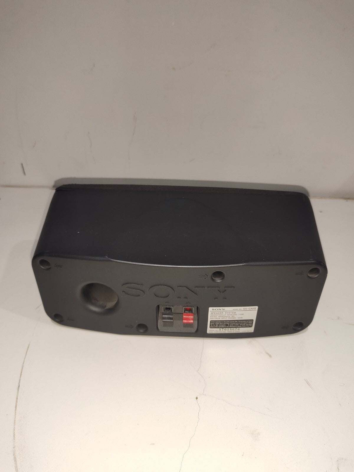 SONY SS-CN15 Center Channel Black Surround Sound Speaker - Center Speaker Only
