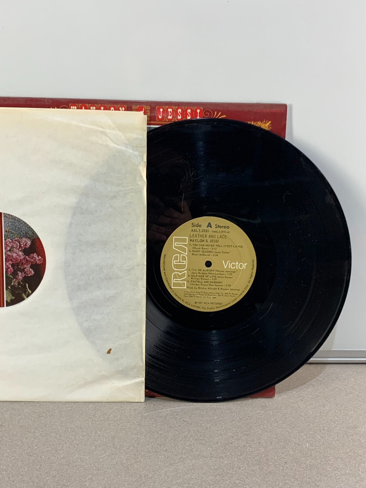 Waylon And Jessi - Leather And Lace (12" Vinyl) VG+/VG+