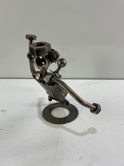 Football Playing Metal Tool Robot Display